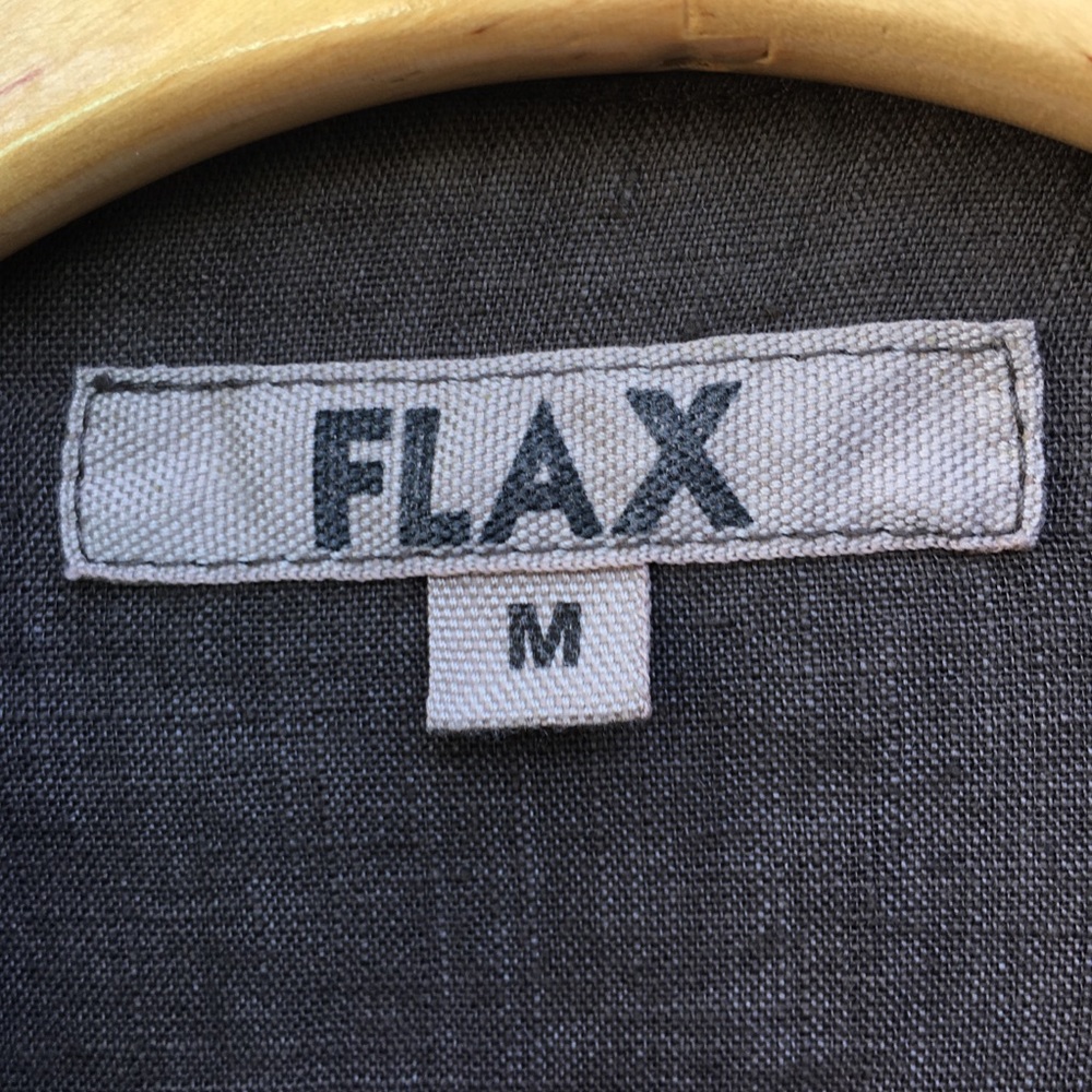 Flax Wanderlust Moto Jacket Linen Cotton Java Brown M - Picture 5 of 16